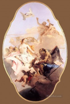  allegory Art - An Allegory with Venus and Time Giovanni Battista Tiepolo